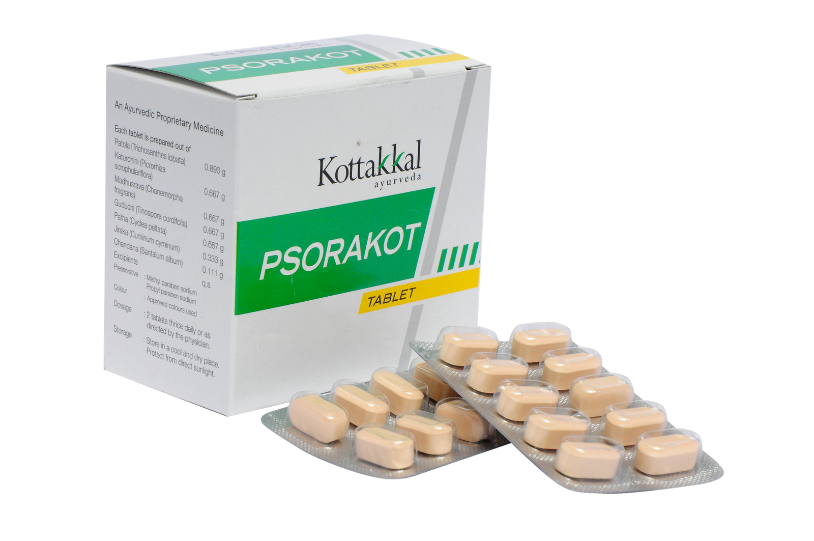Arya Vaidya Sala Kottakkal Psorakot Tablet – 100 Tablets