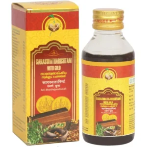Vaidyaratnam Oushadhasala Pvt. Ltd. Vaidyaratnam Saraswatharishtam With Gold (450ml)